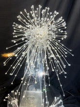 Load image into Gallery viewer, Crystal bouquet &#39;Fountain fall&#39; wedding bouquet SILVER, GOLD or ROSE-GOLD ,Double fullness. by Crystal wedding uk
