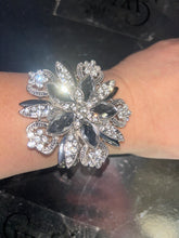Load image into Gallery viewer, Vintage inspired crystal flower wrist corsage by Crystal wedding uk
