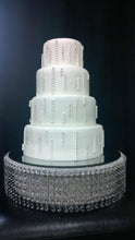 Load image into Gallery viewer, Crystal cake stand Crystal Rhinestone cake stand forwedding cake display REAL RHINESTONE by Crystal wedding uk
