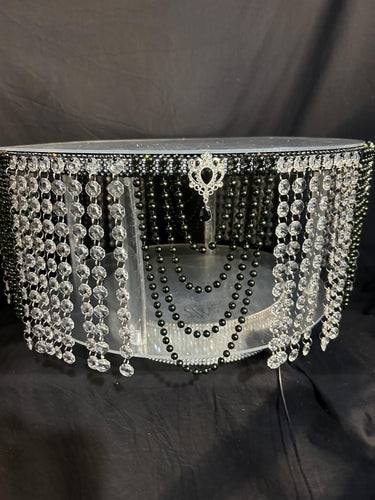Pearl wedding cake stand, Vintage style ,art deco, Gatsby wedding cake plate. by Crystal wedding uk