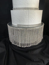 Load image into Gallery viewer, Crystal Rhinestone Cake Stand with LED Glow – Luxury Wedding Cake Stand, Fairytale Crystal Dessert Table Stand, Glam Event Decor
