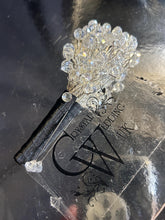 Load image into Gallery viewer, Crystal AB Boutonniere or Wrist Corsage: Silver Wedding Cuff
