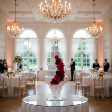 Load image into Gallery viewer, Chandelier Cake Stand: Luxury Wedding cake holder with LED Lights
