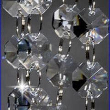 Load image into Gallery viewer, GLASS Crystal Garland 1 metre , Centerpiece Decoration Wedding Reception decor REAL crystal beads, gold or clear, by Crystal wedding uk
