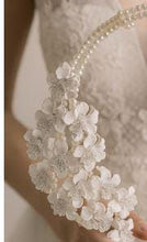 Load image into Gallery viewer, Crecsent Pearl &amp; Lily bouquet : Crystal Rhinestone Bridal flowers
