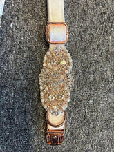Load image into Gallery viewer, Personalised Luxury Velvet Dog Collar: Silver Rhinestones &amp; Pearls, Wedding Pet Collar
