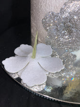 Load image into Gallery viewer, Silver Rhinestone Flower Cake Decoration Wedding Cake Embellishment Engagement cake brooch
