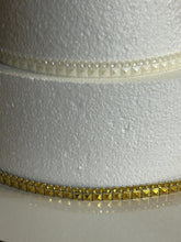Load image into Gallery viewer, Art Deco Gold Cake Ribbon Trim | 1920s Gatsby Wedding Cake Banding | Vintage Gold Cake Border | Luxury Cake Decorating Ribbon
