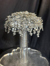 Load image into Gallery viewer, Wedding bouquet Crystal Rhinestone round posy Brides Bouquet Non Floral Keepsake Crystal wedding flowers
