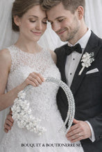 Load image into Gallery viewer, Wedding bouquet Bridal Bouquet Rhinestone Lily Flower, Floral Crystal wedding flowers
