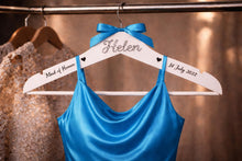 Load image into Gallery viewer, Personalised Hangers/ Swarovski crystal name Engraved Hangers Bride &amp; Bridesmaid/Wedding Gift/ Bridal Dress Hanger/Wedding Hanger/
