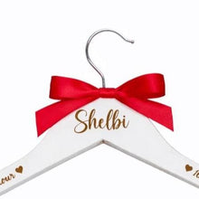 Load image into Gallery viewer, Personalised Hangers/Engraved Hangers Bride &amp; Bridesmaid/Wedding Gift/Personalized Bridal Dress Hanger/Wedding Hanger/ Wedding favors/Hanger
