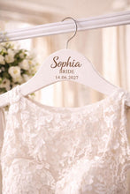 Load image into Gallery viewer, Personalised Hangers/Engraved Hangers Bride &amp; Bridesmaid/Wedding Gift/Personalized Bridal Dress Hanger/Wedding Hanger/ Wedding favors/Hanger
