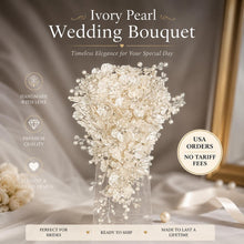 Load image into Gallery viewer, Ivory Pearl &amp; Crystal Bridal Bouquet: Rhinestone Wedding Flowers
