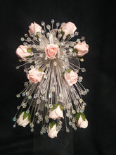 Load image into Gallery viewer, Rose fall Crystal cascade bouquet Wedding bridal flowers by Crystal wedding uk
