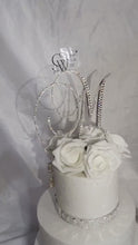 Load and play video in Gallery viewer, Crystal Rhinestone Letter Cake Topper: 4" Swarovski Monogram
