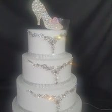 Load and play video in Gallery viewer, Crystal cake jewellery,  Brooch ake decoration, rhinestone cake jewellery, -
