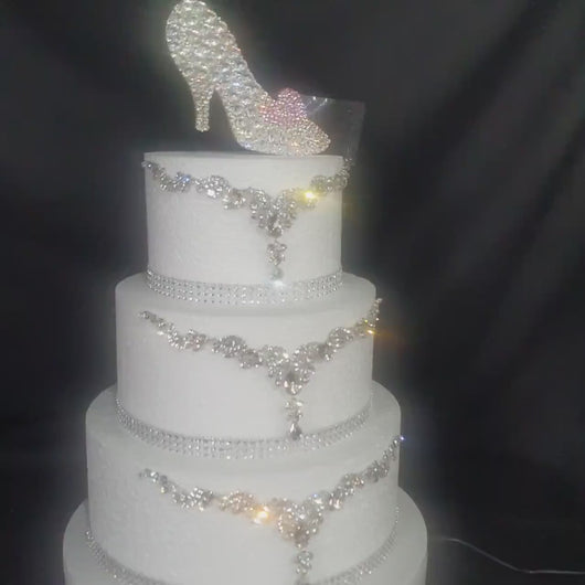 Crystal cake jewellery,  Brooch ake decoration, rhinestone cake jewellery, -
