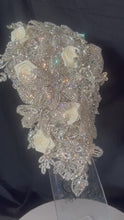 Load and play video in Gallery viewer, Diamante Brooch Bouquet: Crystal Rhinestone Wedding Cascade
