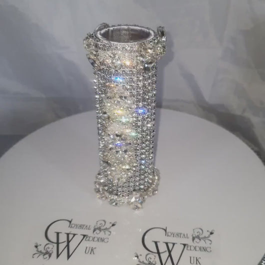 Bling Wedding Bouquet Handle: Rhinestone Crystal Diamonte Holder