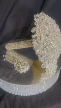 Load and play video in Gallery viewer, Crystal Wedding Bouquet Set: Silver, Gold, Rose-Gold Bling Jewel
