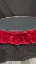 Load and play video in Gallery viewer, Rose wedding cake stand &amp; Roses for the cake side  many colours by Crystal wedding uk
