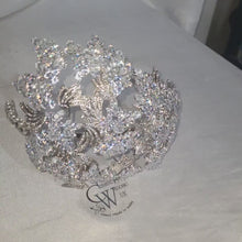 Load and play video in Gallery viewer, large Vintage couture inspired crystal tiara side hair piece by Crystal wedding uk
