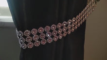 Load and play video in Gallery viewer, Crystal cake stand, 2 tier set , CHANDELIER DESIGN Faux crystal by Crystal wedding uk
