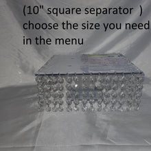 Load image into Gallery viewer, Real glass Crystal cake led cake separator /cake dividers- many sizes all sold separately

