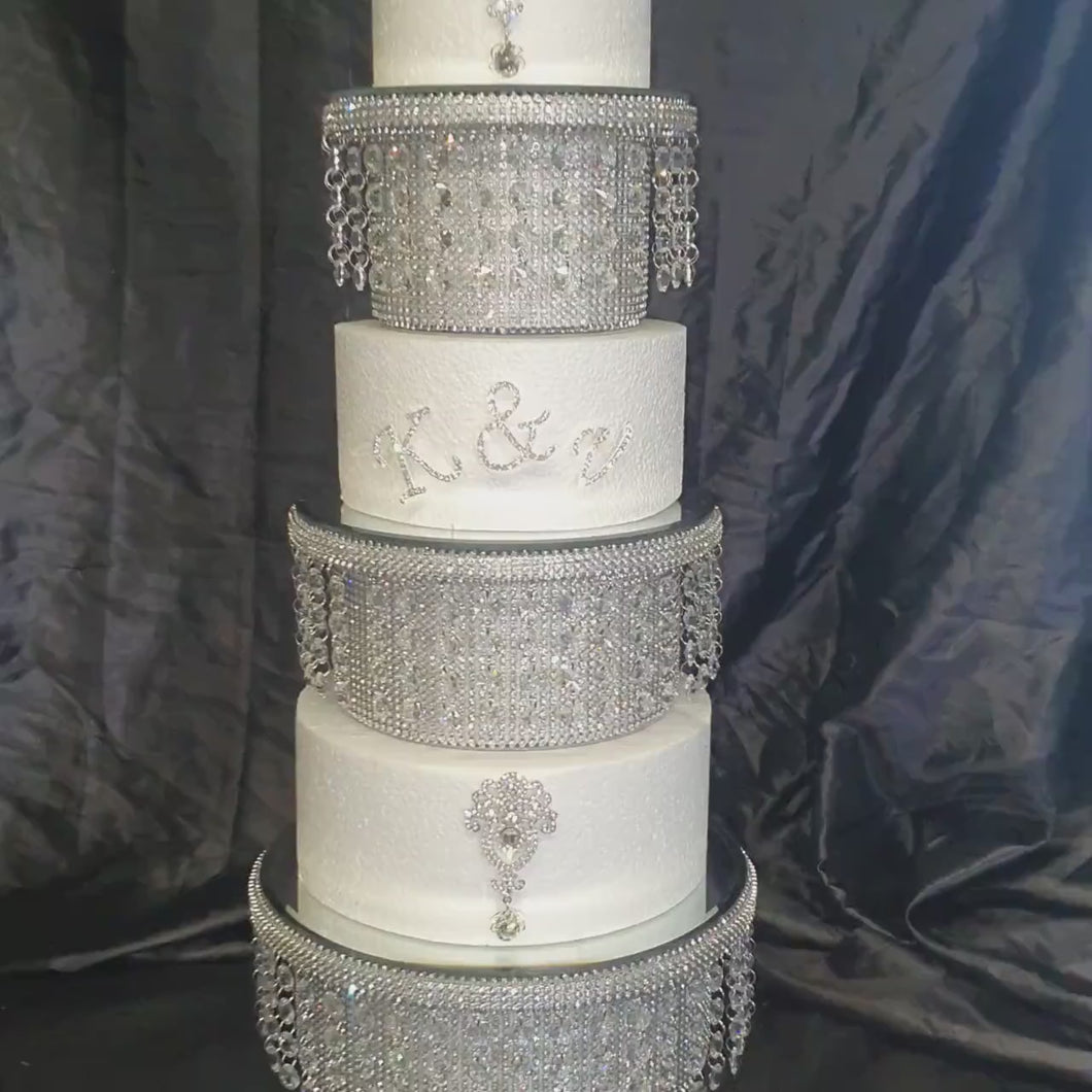Crystal cake letters and 2pc of brooch set , cake decoration, rhinestone cake jewellery, by Crystal wedding uk