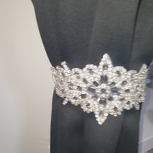 Load and play video in Gallery viewer, Crystal Tie Backs Curtains hold backs, magnetic holders pair . by Crystal wedding uk
