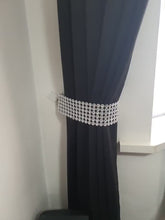 Load and play video in Gallery viewer, Pair (x2) Of Diamante flower Effect Crystal  tie backs / hold Backs for Curtains &amp; Voiles by Crystal wedding uk
