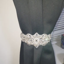 Load and play video in Gallery viewer, Crystal Tie Backs Curtains hold backs, magnetic holder by Crystal wedding uk
