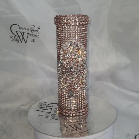 Bling Bouquet Holder, rhinestone crystal Diamonte holder, Rhinestone & pearl Wedding Bouquet Holder , Glam Bling Bouquet Holders