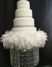 Load image into Gallery viewer, Feather wedding cake stand
