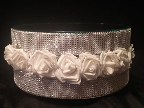 Rose & crystal rhinestone Rhinestone wedding cake stand by Crystal wedding uk