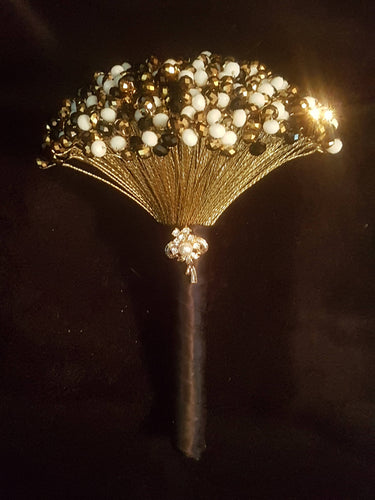 Crystal  bouquet  -Sparkling bling Beads - several size and all crystal colours Gatsby 1920's style