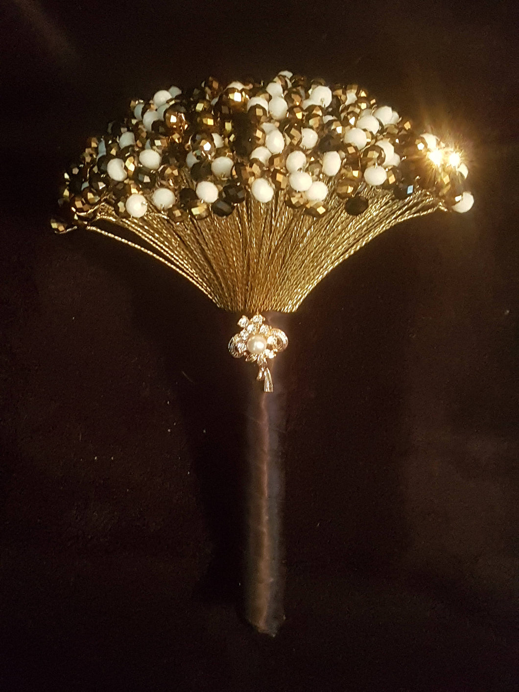 Crystal  bouquet  -Sparkling bling Beads - several size and all crystal colours Gatsby 1920's style