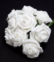 Load image into Gallery viewer, Rose and crystal effect chandelier style wedding  cake topper
