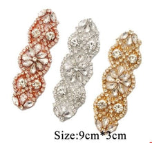 Load image into Gallery viewer, Wedding Cuff  set of 4 Bracelet Great Gatsby Vintage Glam Art Deco Crystal rhinestone  bridesmaid flower girl  small size-
