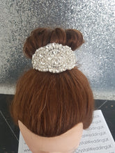 Load image into Gallery viewer, Crystal Vintage Wedding Hair Slide Bride s Bridesmaid  hair slide  Great Gatsby Vintage Glam Art Deco
