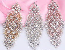 Load image into Gallery viewer, Crystal Vintage Wedding Hair Slide Bride s Bridesmaid  hair slide  Great Gatsby Vintage Glam Art Deco
