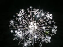 Load image into Gallery viewer, Snowflake bouquet, winter Wedding brides bouquet,  crystal Christmas wedding
