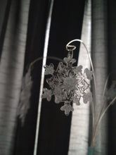 Load image into Gallery viewer, Sparkling Snowflake Cake topper,  for a Winter , Christmas wedding

