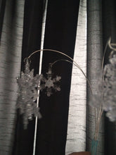 Load image into Gallery viewer, Sparkling Snowflake Cake topper,  for a Winter , Christmas wedding
