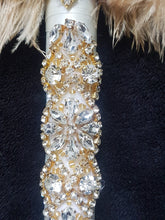 Load image into Gallery viewer, Bridal Feather Fan bouquet, Great Gatsby wedding style -ANY COLOUR by Crystal wedding uk
