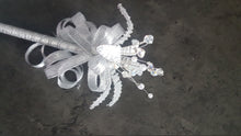 Load image into Gallery viewer, Crystal flower wand  for flower girls   and bridesmaids by Crystal wedding uk
