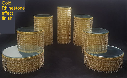 Chandelier wedding cake stands  Asian style ,Ascending design, gold cake stand by Crystal wedding uk