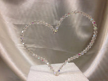 Load image into Gallery viewer, Crystal Heart wedding Cake topper
