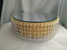 Load image into Gallery viewer, Chandelier wedding cake stands  Asian style ,Ascending design, gold cake stand by Crystal wedding uk
